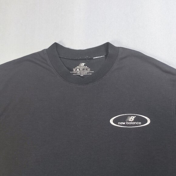New Balance short sleeve T-shirt men's size M black - Picture 2 of 7